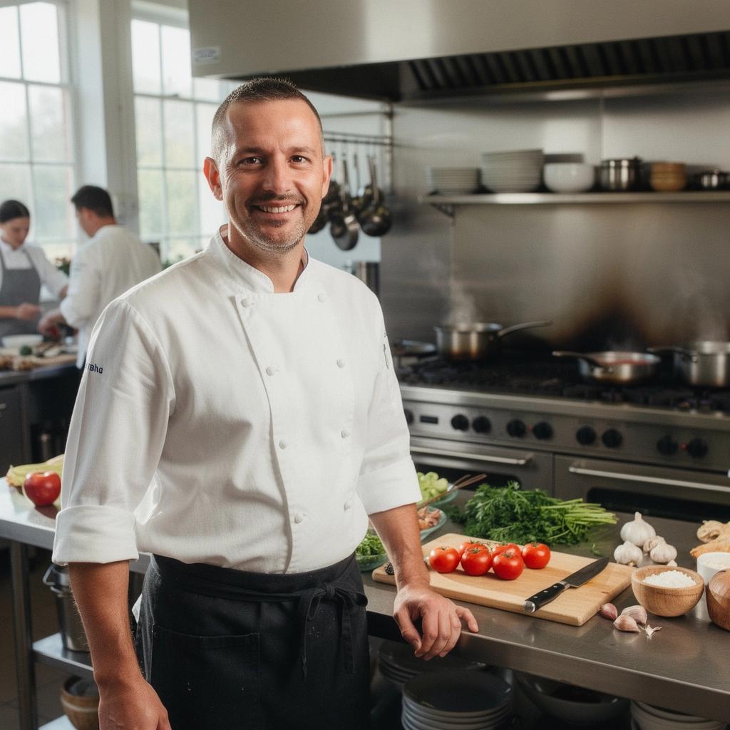 Eine Gruppe von Schülern beobachtet aufmerksam eine Kochvorführung in einem Schulungsraum.