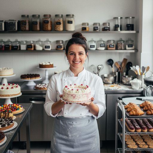 Die Ausbilderin erklärt die Grundlagen der Lebensmittelhygiene in einem Klassenraum.